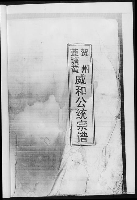 广西黄氏-[黄氏]广西贺州莲塘黄威和统宗谱.pdf电子版插图3