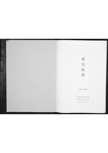 广西梁氏-梁氏宗谱[不分卷].pdf电子版插图1