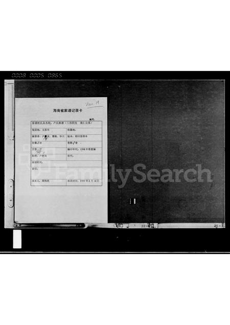 海南卢氏-卢氏族谱 [存卷].pdf电子版