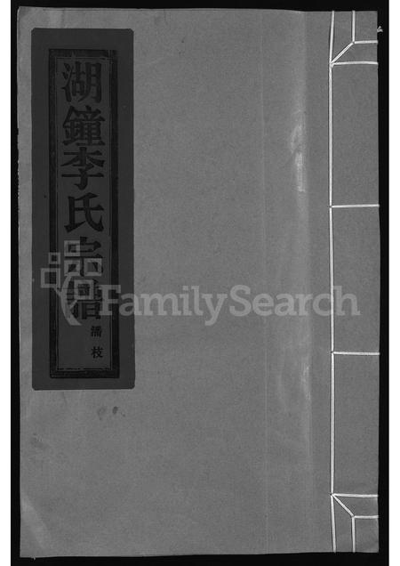4309.湖钟李氏宗谱 ： 潘枝 [卷数不明](别名：陇西李氏宗谱、Hu Zhong Li Shi Zong Pu、湖钟李氏宗谱).pdf电子版插图