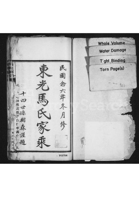 河北马氏-东光马氏家乘(别名：马氏家谱).pdf电子版插图1
