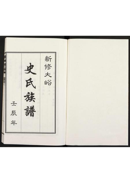 山西史氏-新修大峪史氏族谱 [全1册].pdf电子版插图1