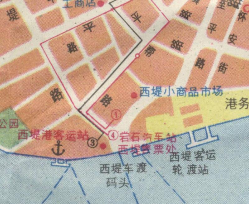 1988年《汕头市交通游览图》插图4 1988年《汕头市交通游览图》插图4