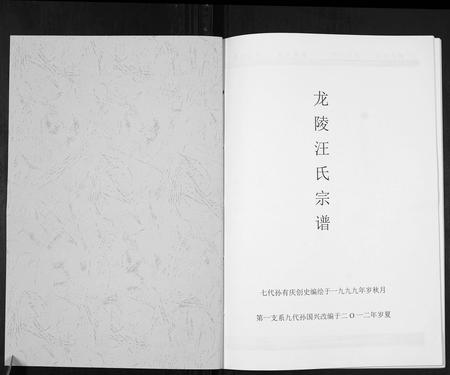云南汪氏-龙陵汪氏宗谱[不分卷].pdf电子版插图1