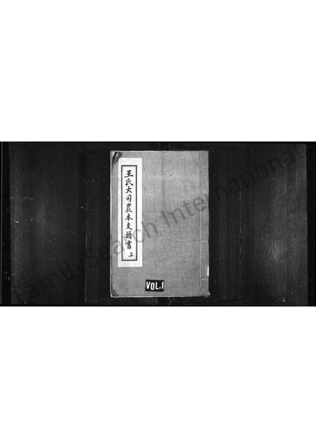 山东王氏-王大司农本支谱书 [2卷](别名：王氏大司农本支谱书).pdf电子版