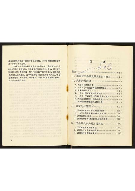 山西王氏-山西省平鲁县武家沟村村史及其王氏家谱.pdf电子版插图4