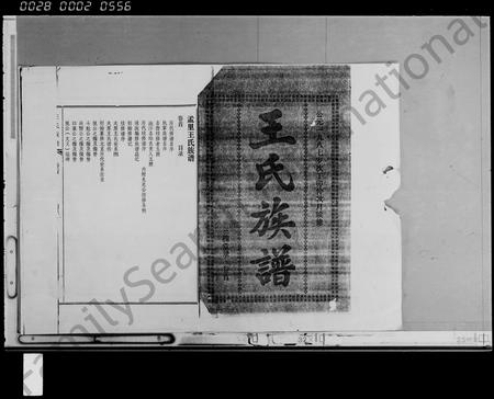 海南王氏-孟里王氏族谱 [12卷,首1卷](别名：王氏族谱).pdf电子版插图1