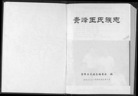 云南王氏-贵峰王氏族志.pdf电子版插图1