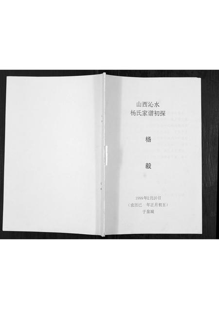 山西杨氏-山西沁水杨氏家谱初探[不分卷].pdf电子版插图