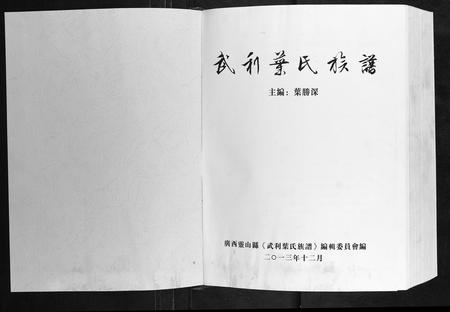 广西叶氏-武利叶氏族谱[不分卷].pdf电子版插图1