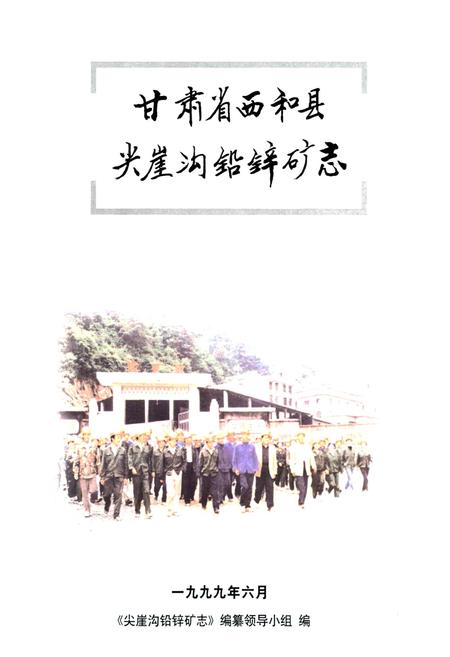 《甘肃省西和县尖崖沟铅锌矿志》.pdf电子版_甘肃省志插图1