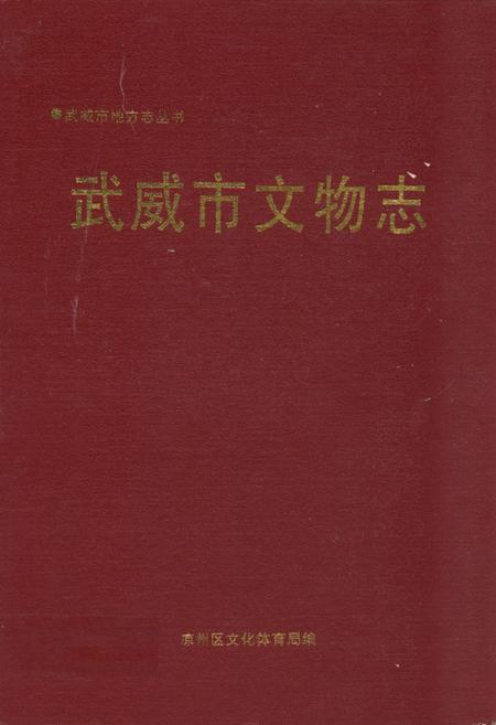《《武威市文物志》》.pdf电子版_甘肃省志