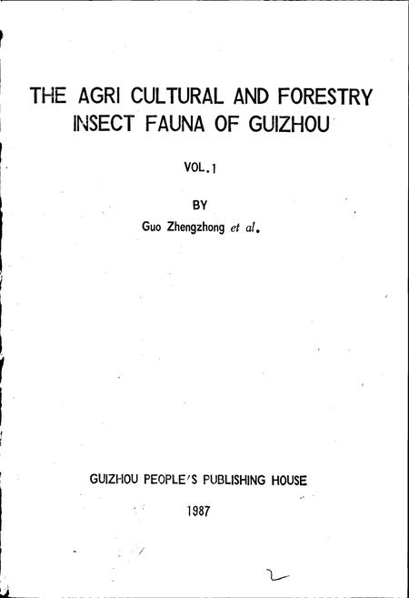 《贵州农林昆虫志 卷1》.pdf电子版_贵州省志插图3 《贵州农林昆虫志 卷1》.pdf电子版_贵州省志插图3