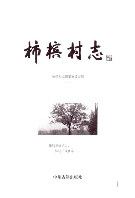 《柿槟村志》.pdf电子版_河南省志预览图1