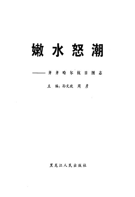 《嫩水怒潮——齐齐哈尔抗日图志》.pdf电子版_黑龙江省志插图1