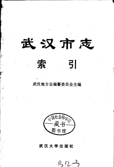 《武汉市志 索引（下）》.pdf电子版_湖北省志插图1