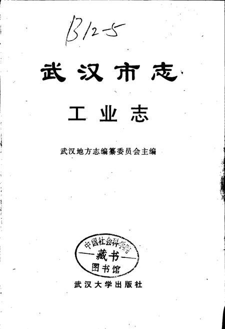 《武汉市志 工业志 下卷》.pdf电子版_湖北省志插图1