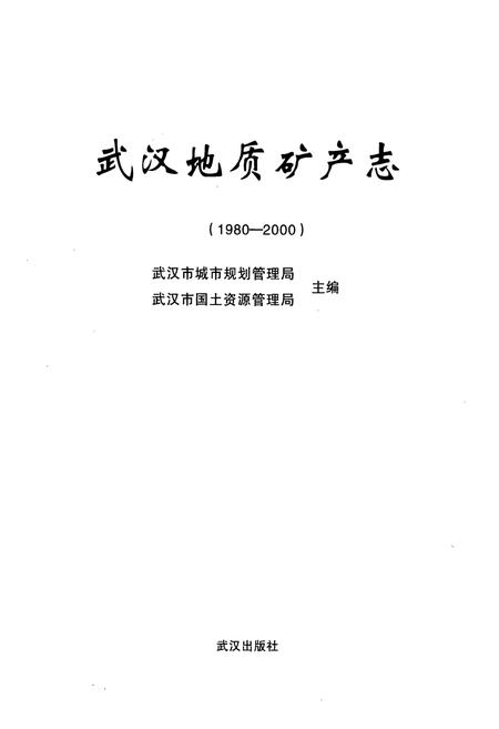 《《武汉地质矿产志》(1980-2000)》.pdf电子版_湖北省志插图1