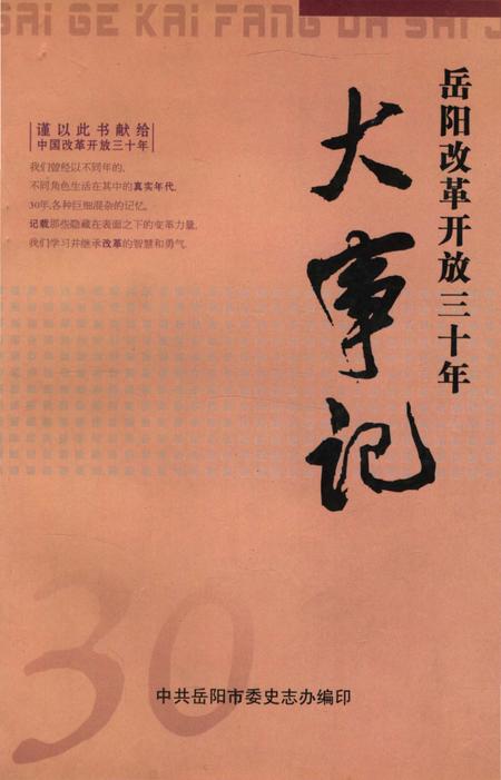 《岳阳改革开放三十年大事记1978-2008》.pdf电子版_湖南省志