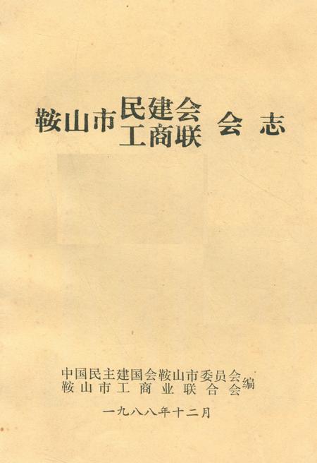 《《鞍山市民建会·工商联会志》(1956-1984)》.pdf电子版_辽宁省志插图 《《鞍山市民建会·工商联会志》(1956-1984)》.pdf电子版_辽宁省志插图