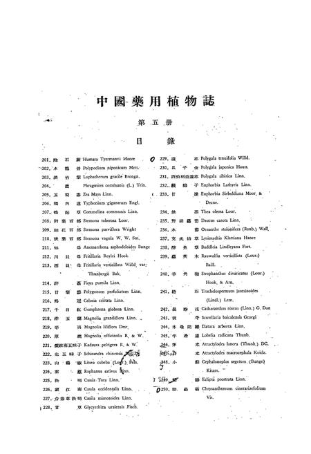 《中国药用植物志(第五册)》.pdf电子版_其他志插图1 《中国药用植物志(第五册)》.pdf电子版_其他志插图1