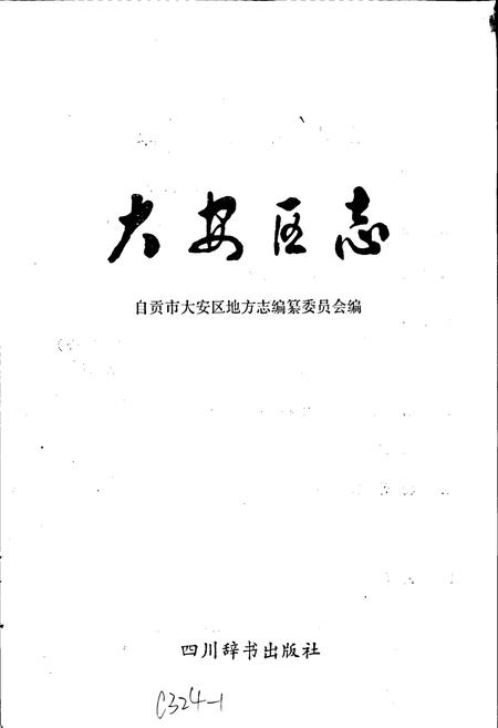 《大安区志》.pdf电子版_四川省志插图1