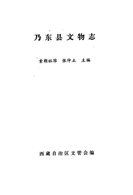 《《乃东县文物志》》.pdf电子版_西藏自治区志插图1