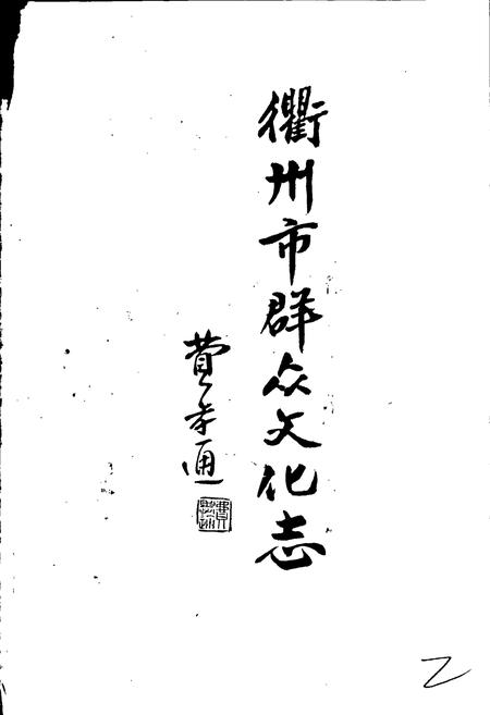 《衢州市群众文化志》.pdf电子版_浙江省志插图1