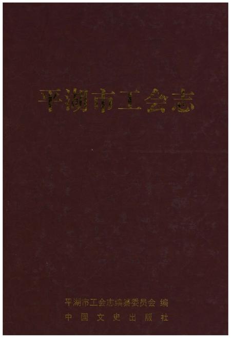 《平湖市工会志》.pdf电子版_浙江省志插图