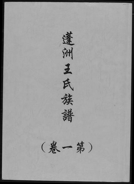 福建王氏族谱-蓬州王氏族谱[4卷].pdf电子版插图