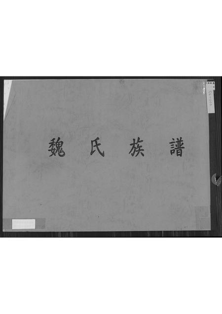 福建魏氏族谱-魏氏族谱 [不分卷].pdf电子版