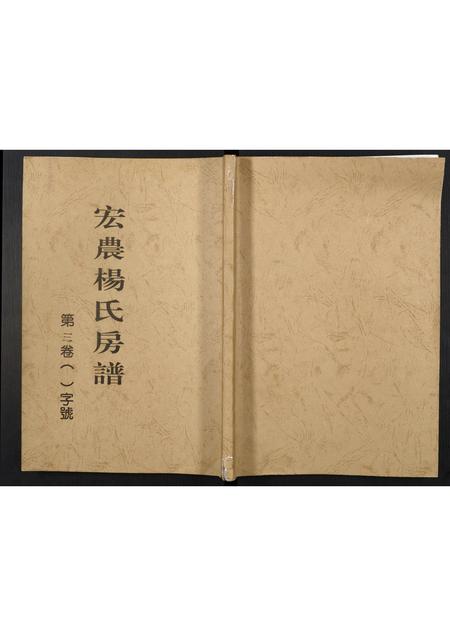 福建杨氏族谱-宏农杨氏房谱.pdf电子版