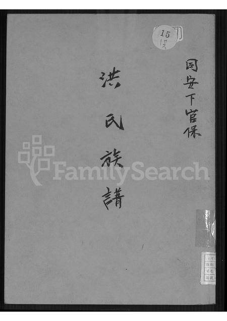 福建洪氏族谱-同安下官保洪氏族谱 [不分卷].pdf电子版插图