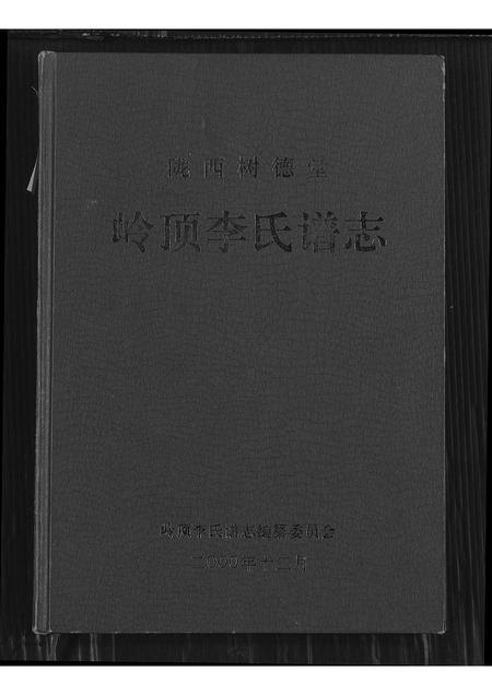 福建李氏族谱-陇西树德堂岭顶李氏谱志.pdf电子版