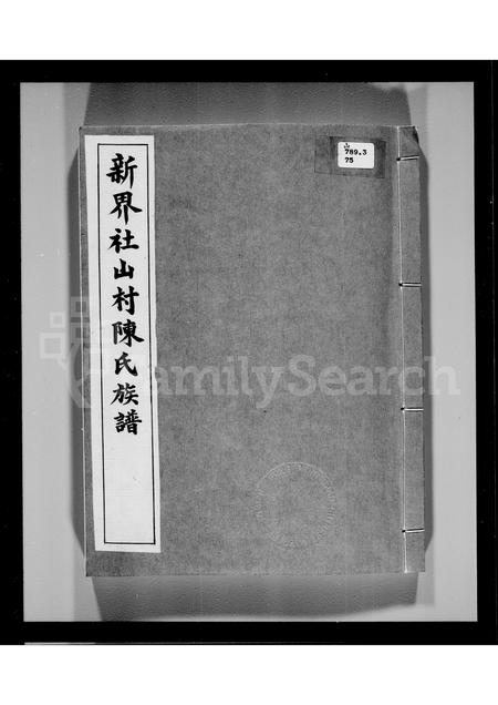广东陈氏族谱-新界社山村陈氏族谱.pdf电子版插图