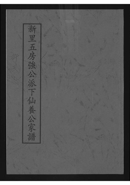 福建许氏族谱-[许氏]新里五房强公派下仙养公家谱.pdf电子版