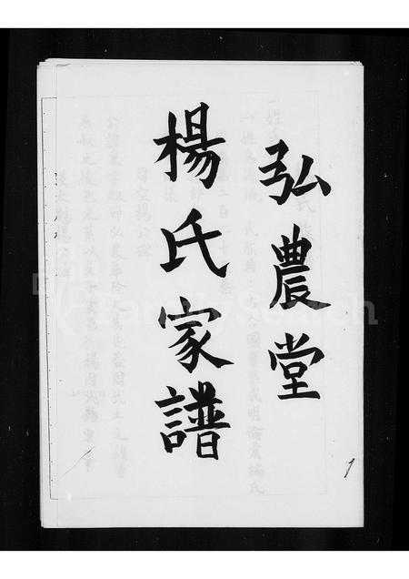 广东杨氏族谱-杨氏家谱 _ 弘农堂.pdf电子版插图