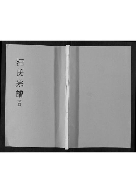 安徽汪氏族谱-汪氏宗谱[4卷].pdf电子版