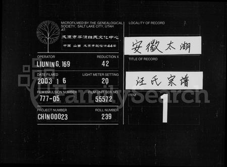 安徽汪氏族谱-汪氏宗谱 [12卷,首4卷].pdf电子版插图