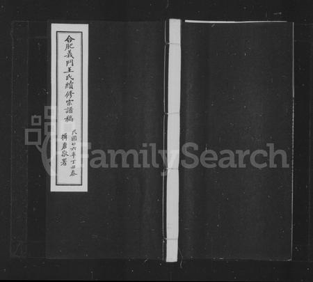 安徽王氏族谱-合肥义门王氏续修家谱 [1卷].pdf电子版插图