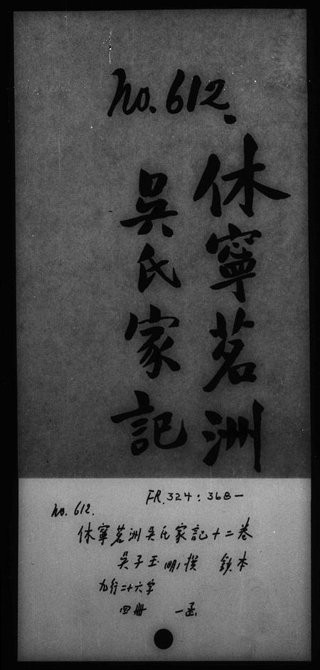 安徽吴氏族谱-休宁茗洲吴氏家记 [12卷].pdf电子版插图