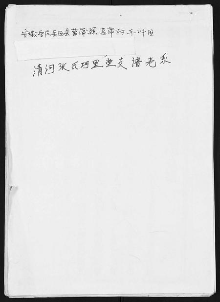 安徽张氏族谱-张氏支谱.pdf电子版插图