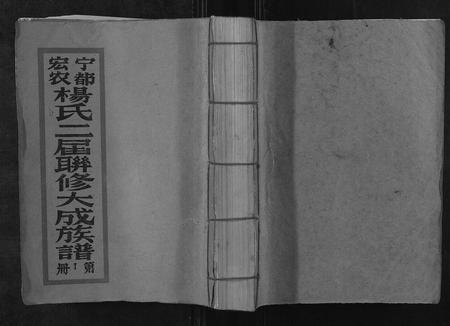 江西杨氏族谱-宁都宏农杨氏二届联修大成族谱[不分卷].pdf电子版插图