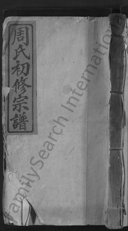 江西周氏族谱-箬田周氏初修宗谱 [不分卷].pdf电子版插图