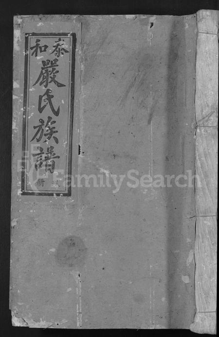 江西严氏族谱-泰和城头严氏族谱 [卷数不详].pdf电子版插图