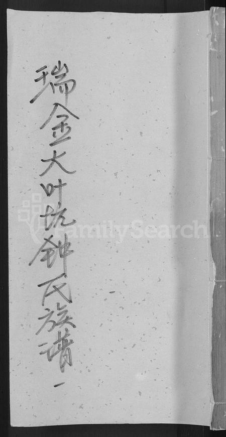江西锺氏族谱-瑞金大叶坑锺氏族谱 [4卷].pdf电子版插图