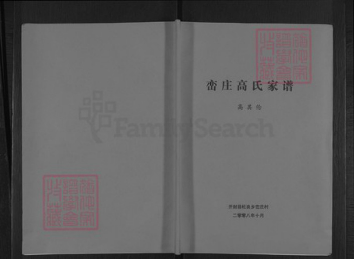 河南省开封市祥符区杜良乡高氏族谱-峦庄高氏家谱.pdf电子版