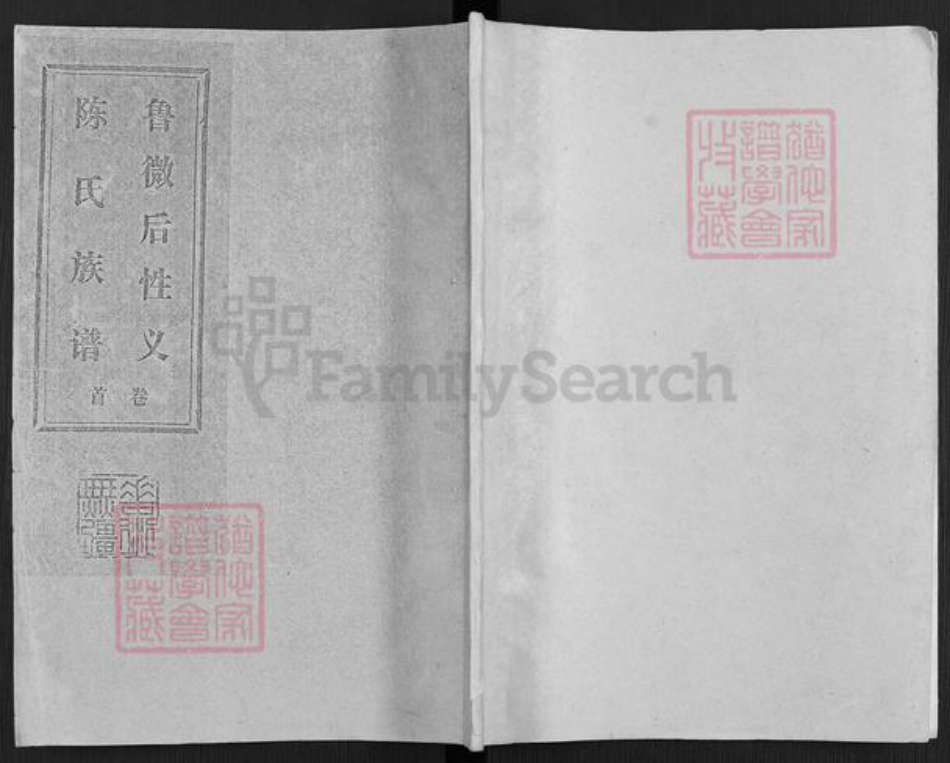 山东省济宁市微山县韩庄镇陈氏颖川堂族谱-陈氏族谱.pdf电子版