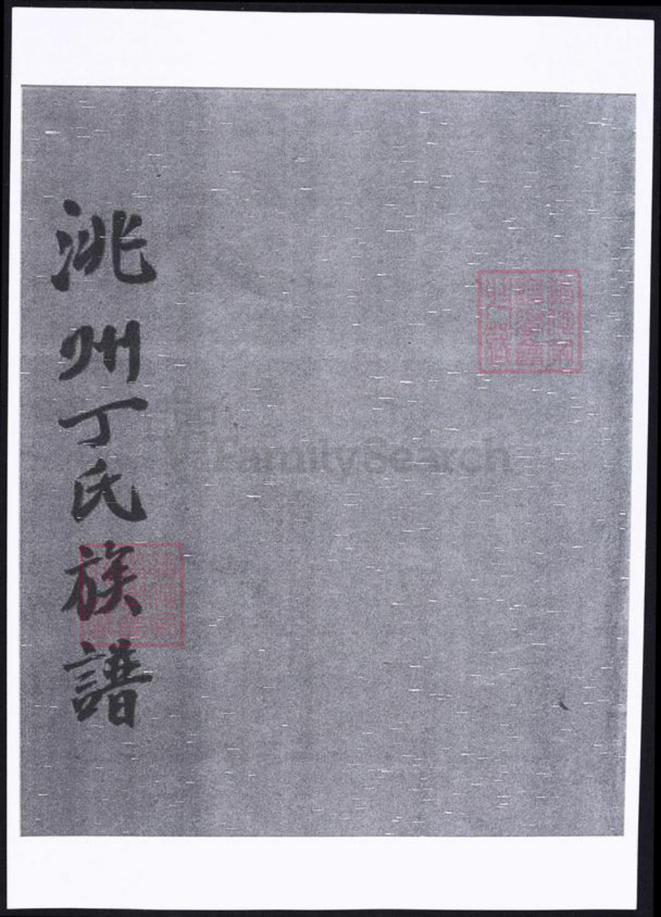 甘肃省定西市临洮县丁氏族谱-洮州丁氏族谱.pdf电子版