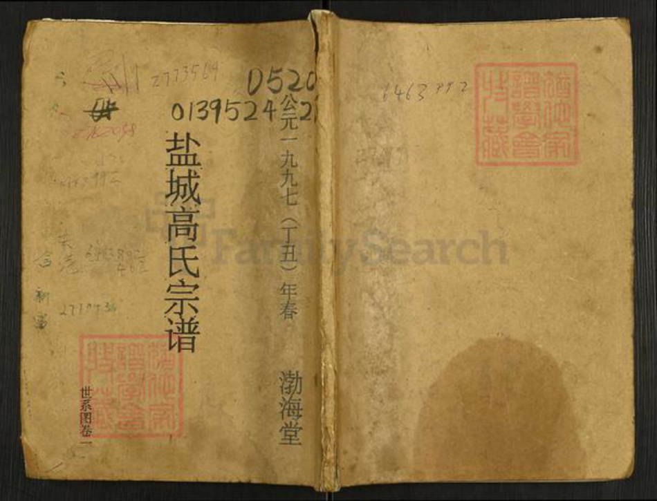 江苏省盐城市建湖县上冈镇高氏渤海堂族谱-盐城高氏宗谱.pdf电子版